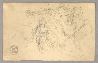 Schizzo di gruppo figurale per l