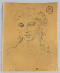 Schizzo della testa di una donna