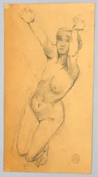 Schizzo di un nudo femminile