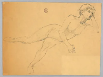 Schizzo di un nudo femminile