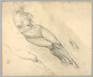 Schizzo di nudo femminile