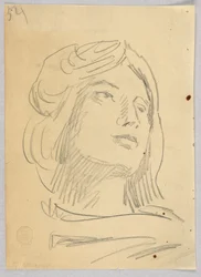 Schizzo della testa di una donna