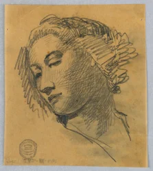 Schizzo della testa di una donna