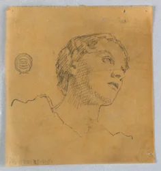 Schizzo della testa di una donna