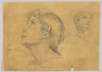 Schizzi di due teste