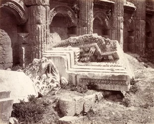 Resti scultorei nel Tempio di Giove, Baalbek