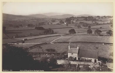 Valle di Clwyd dal castello di Denbigh