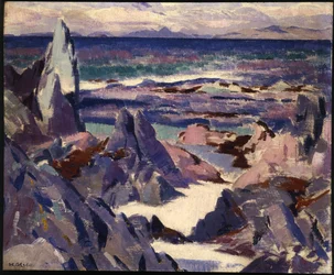 Roccia della Cattedrale, Rhum, da Iona