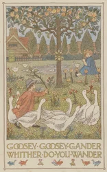 Oca giuliva dove vaghi (litografia a colori)
