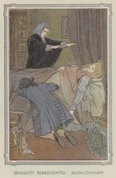 Illustrazione per La storia di Henry Esmond (litografia a colori)