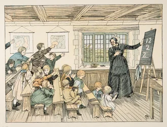 La Dama, da Four and Twenty Toilers, pub. 1900 (litografia a colori)