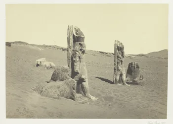 Colossi e sfingi a Wady Saboua, Nubia