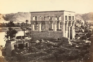 "Egitto e Palestina": padiglione di Traiano nel complesso monumentale di Philae, Isola di Agilkia, dintorni di Assuan, Egitto