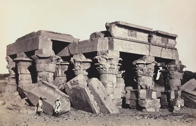 "Egitto e Palestina": rovine del tempio di Sobek e Haroeri di Kom Ombo, Alto Egitto