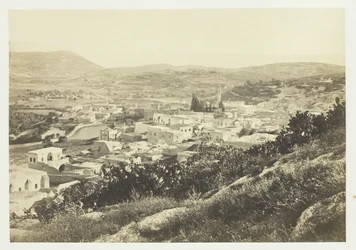 Nazareth, da nord-ovest, 1857