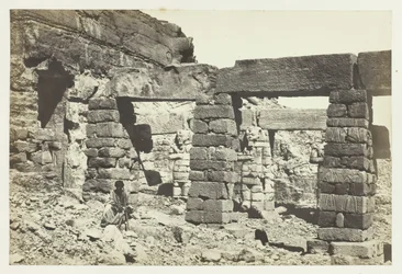Portico del Tempio di Cerf Hossayn, Nubia, 1857