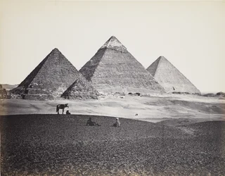 Piramidi di El-Giza, da sud-ovest