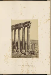 Le grandi colonne e il tempio minore di Baalbec