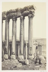 Le grandi colonne e il tempio minore di Baalbec