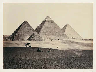 Le piramidi di El-Giza da sud-ovest