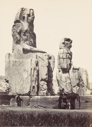 Le Statue di Memnon. Pianura di Tebe, 1857