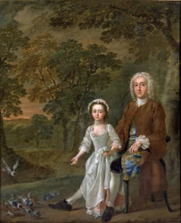 William Ellis e sua figlia Elizabeth, c.1745