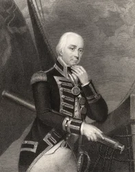 Ammiraglio Lord Cuthbert Collingwood, inciso da W. Finden, da 