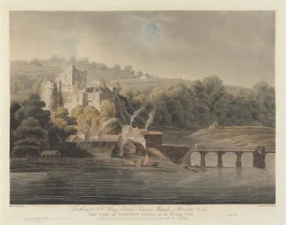 Castello di Chepstow sul fiume Wye