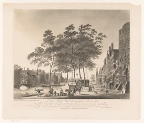 Veduta del Prinsengracht e della Westerkerk ad Amsterdam