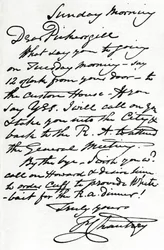 Una lettera di Francis Leggatt Chantrey, 1839 1904