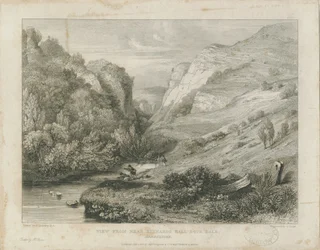 Dovedale - paesaggio (incisione)