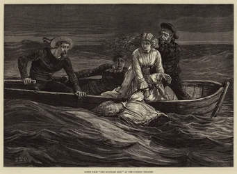 Scena da La nave affondata, al Teatro Olimpico