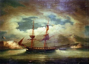 La nave francese “Le Curieux”, in Martinica, 3 febbraio
