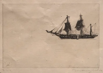 Rifacimento della barca, 1865