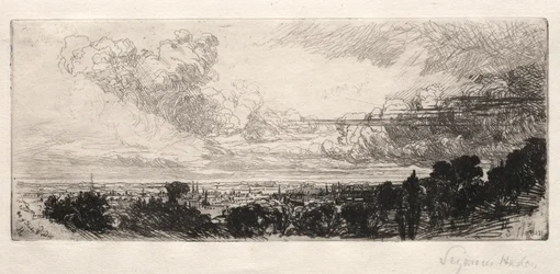Fuori dalla finestra dello studio, 1862