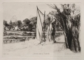 Thames Ditton - Con una vela, 1864