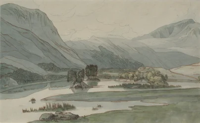 Rydal Water con le colline di Grasmere