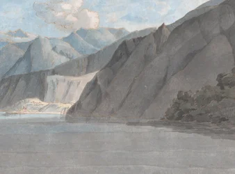 Veduta del Lago di Como con Monte Leoni