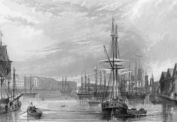 West India Dock, illustrazione da 