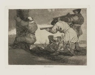 Bárbaros!, tav. 38 dalla serie Los desastres de la guerra