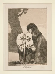 Chiton (Silenzio), pl. 28 dalla serie Los caprichos