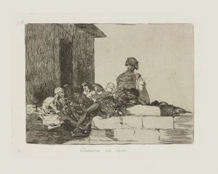 Clamori invano, pl. 54 dalla serie Los desastres de la guerra (I disastri della guerra)