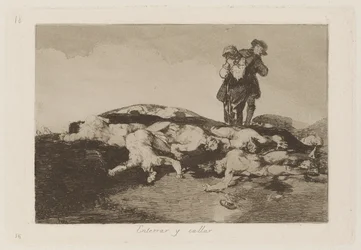 Enterrar y callar (Sepellirli e Tacere), Tavola 18 da Los desastres de la guerra (I Disastri della Guerra)