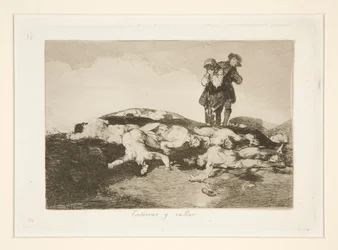Enterrar y callar, tav. 18 da Los desastres de la guerra