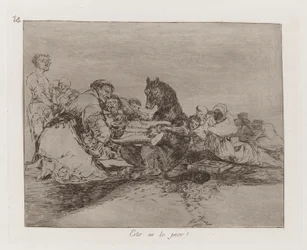 Questo è il peggio! (Plate 74 da Los desastres de la guerra)