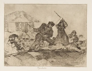 Tavola 28 da I disastri della guerra Los Desastres de la Guerra: Rabbl..., 1810 pubblicato 1863