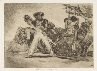 Tavola 31 da I disastri della guerra: Quello..., 1810 pubblicato 1863