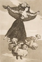 Tavola 61 da Los Caprichos: Sono volati via Volaverunt, 1799