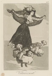 Volaverunt. (Sono Volati Via.), tav. 61 dalla serie Los caprichos