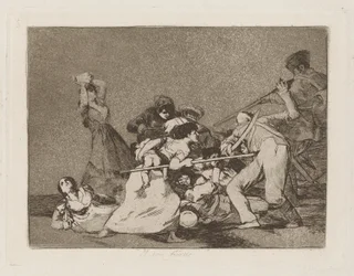 Y son fieras (E sono come bestie selvagge), pl. 5 dalla serie Los desastres de la guerra (I disastri della guerra)